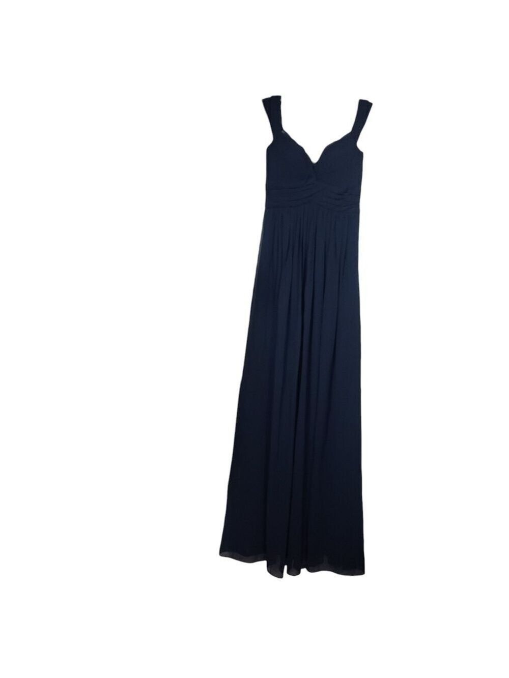 NWT Bariano Chiffon Navy Blue Maxi Dress 4